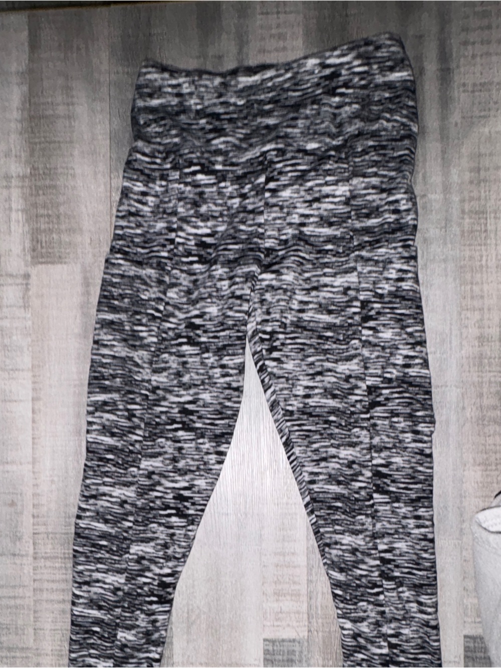 Rue21 Black & Gray Space-Dye Leggings